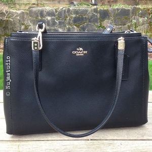 Coach Christie Carryall Crossgrain Leather Bag
